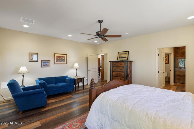 1604 W Beech Pkwy, Payson, AZ 85541 - bedroom with wood finished floors, recessed lighting, ceiling fan, and baseboards