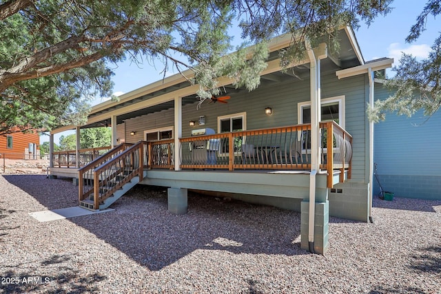 1604 W Beech Pkwy, Payson, AZ 85541 - rear view of house featuring a wooden deck