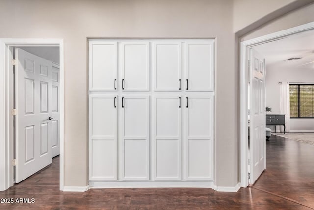 closet featuring visible vents