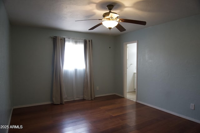 8334 N 55th Ave, Glendale, AZ 85302 - unfurnished room with hardwood / wood-style flooring, ceiling fan, and baseboards