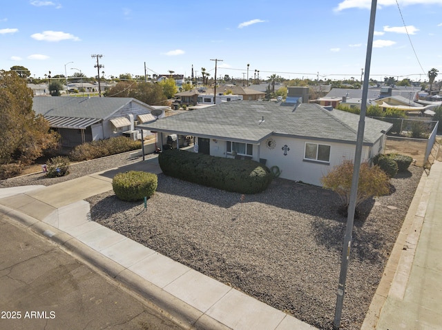 view of front of home featuring central air condition unit