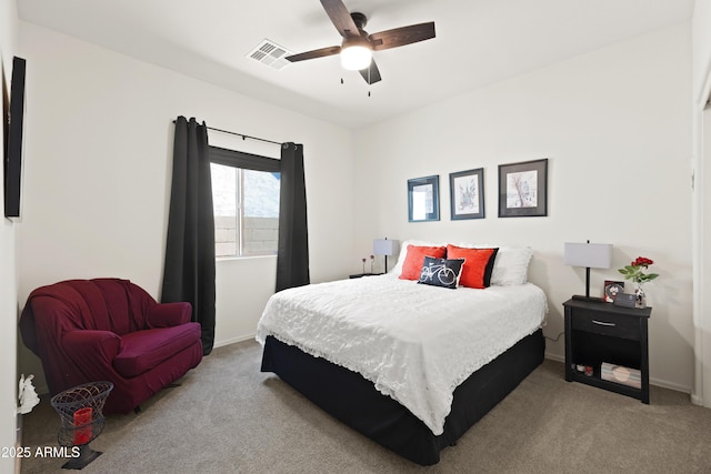 3655 N Astoria Dr, Florence, AZ 85132 - bedroom featuring carpet flooring, baseboards, and a ceiling fan