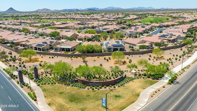 3655 N Astoria Dr, Florence, AZ 85132 - aerial view of residential area featuring a mountainous background