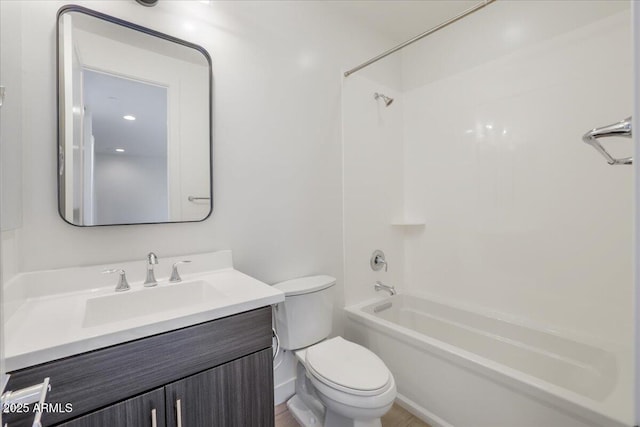1717 E Morten Ave Unit 2, Phoenix, AZ 85020 - full bathroom featuring toilet, vanity, and shower / washtub combination