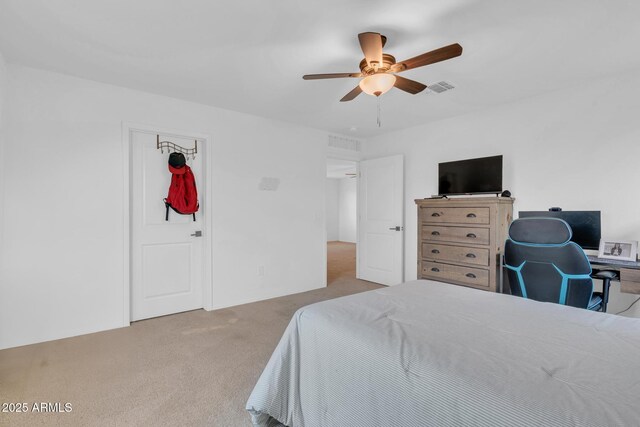 6754 E Via Rancho Rosario, Tucson, AZ 85756 - carpeted bedroom with ceiling fan