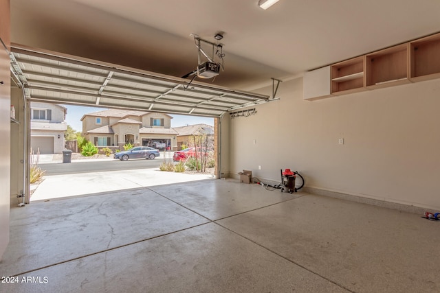 garage featuring a carport