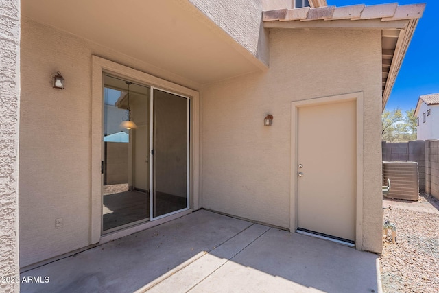 1244 S Tacoma, Mesa, AZ 85209 - view of patio with central AC and fence