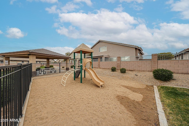 view of jungle gym