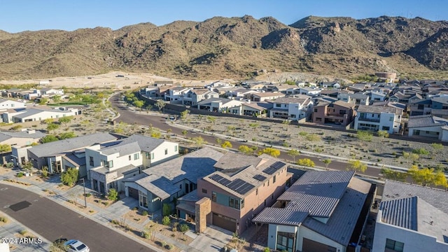 bird's eye view featuring a mountain view