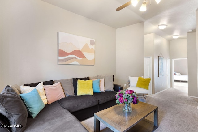 4435 E Savannah Cir, Flagstaff, AZ 86004 - living area with ceiling fan and carpet