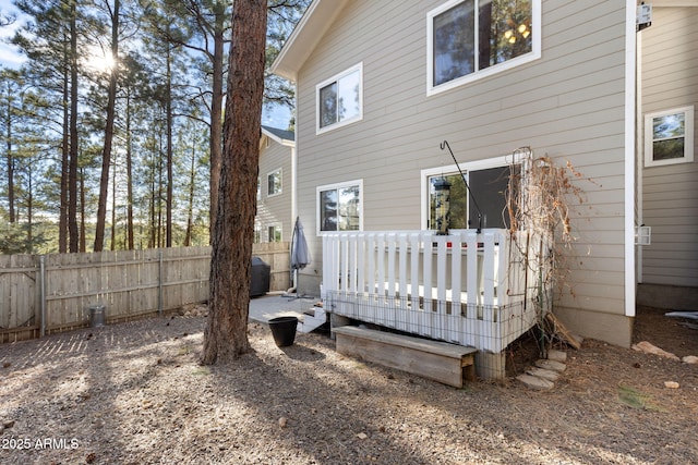 4435 E Savannah Cir, Flagstaff, AZ 86004 - rear view of property featuring fence and a deck