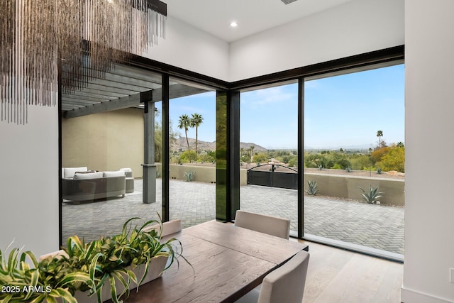 view of sunroom