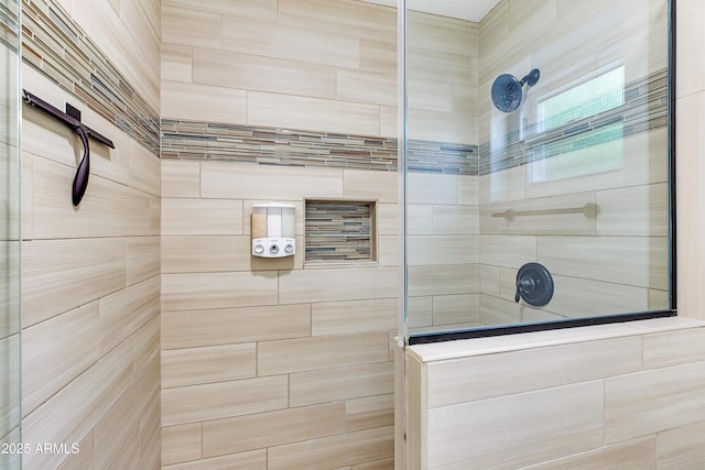 full bath with walk in shower
