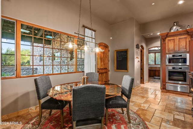 dining room featuring a wealth of natural light