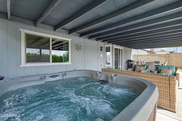 20822 N 34th Dr, Phoenix, AZ 85027 - wooden terrace featuring fence and a hot tub