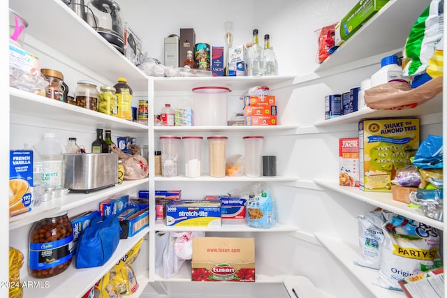 view of pantry