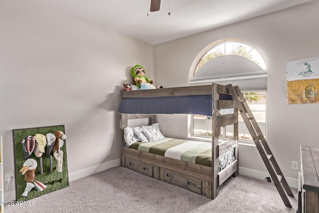 1777 W Redfield Rd, Gilbert, AZ 85233 - bedroom featuring carpet, a ceiling fan, and baseboards