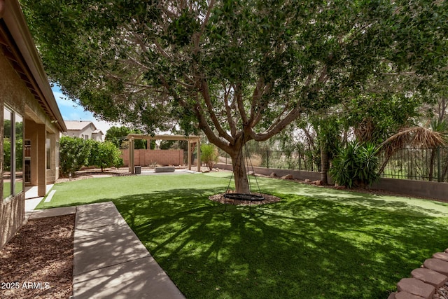 1777 W Redfield Rd, Gilbert, AZ 85233 - view of yard featuring a fenced backyard