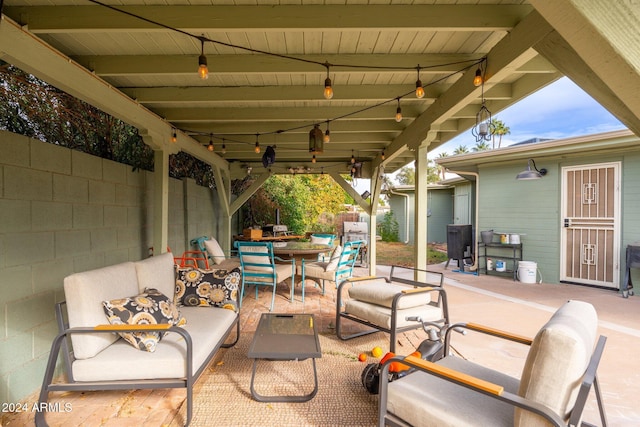 view of patio / terrace featuring outdoor lounge area