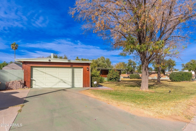 exterior space with a front yard