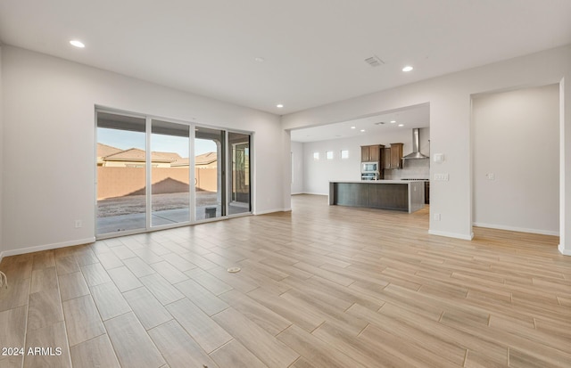 view of unfurnished living room