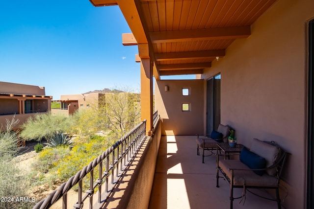 view of balcony