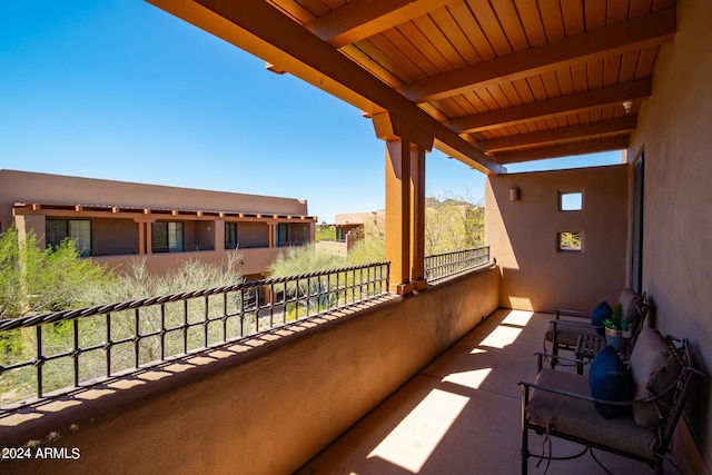 view of balcony