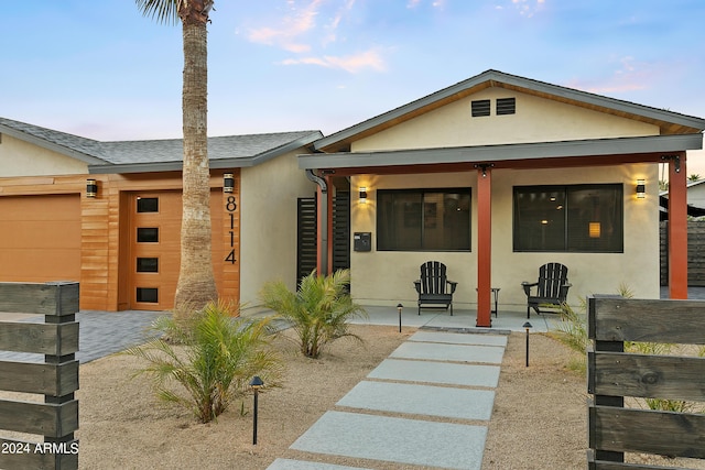 view of front of property with stucco siding