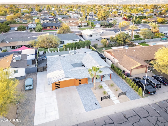 bird's eye view featuring a residential view