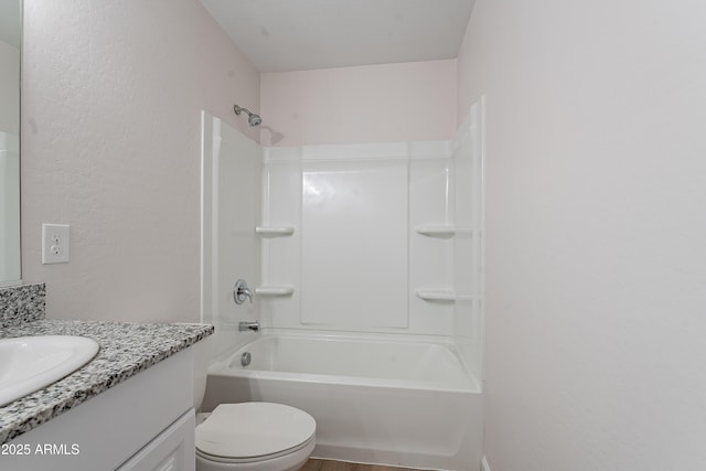 359 E Watson Pl, Casa Grande, AZ 85122 - bathroom featuring vanity, toilet, and tub / shower combination