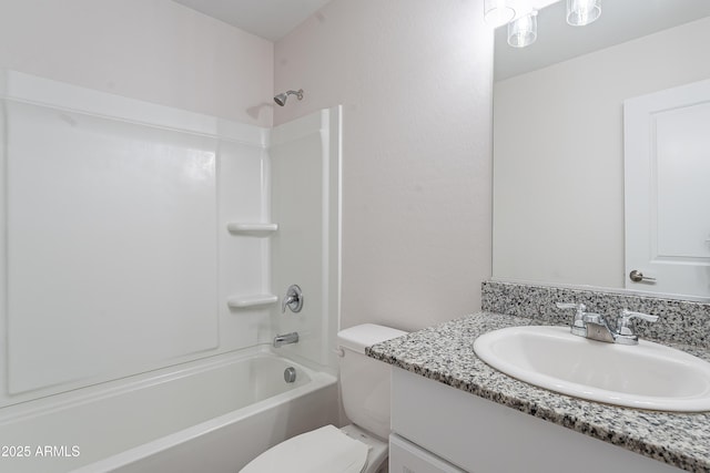 359 E Watson Pl, Casa Grande, AZ 85122 - bathroom with toilet, vanity, and bathtub / shower combination