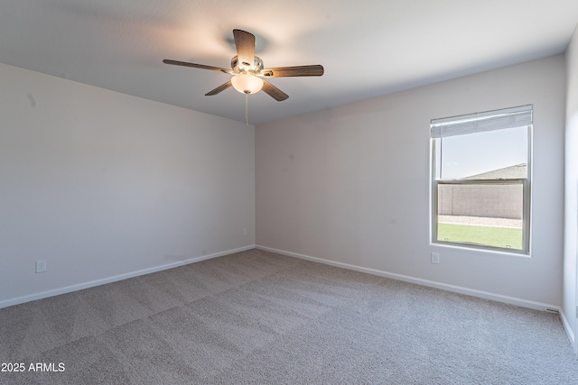 359 E Watson Pl, Casa Grande, AZ 85122 - carpeted empty room featuring ceiling fan and baseboards