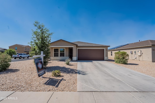 359 E Watson Pl, Casa Grande, AZ 85122 - ranch-style home with a garage, driveway, and stucco siding
