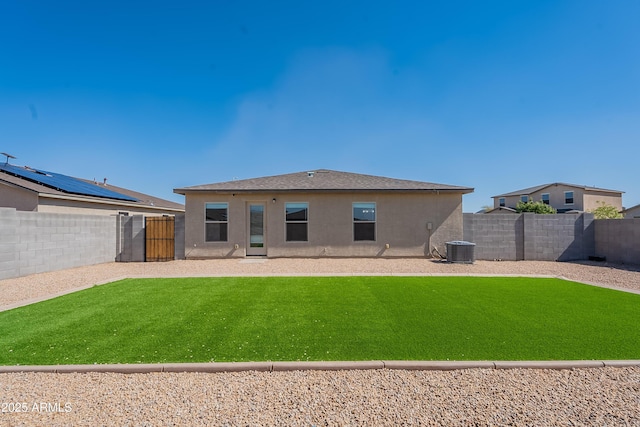 359 E Watson Pl, Casa Grande, AZ 85122 - rear view of house with central air condition unit and stucco siding