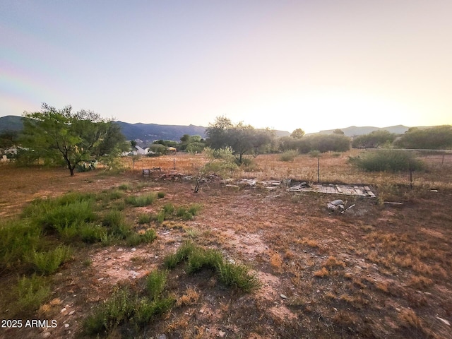 view of nature with a mountain view and a rural view