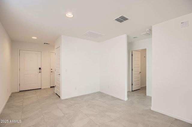 12086 E Sunflower Ln, Florence, AZ 85132 - unfurnished room with recessed lighting, baseboards, and visible vents