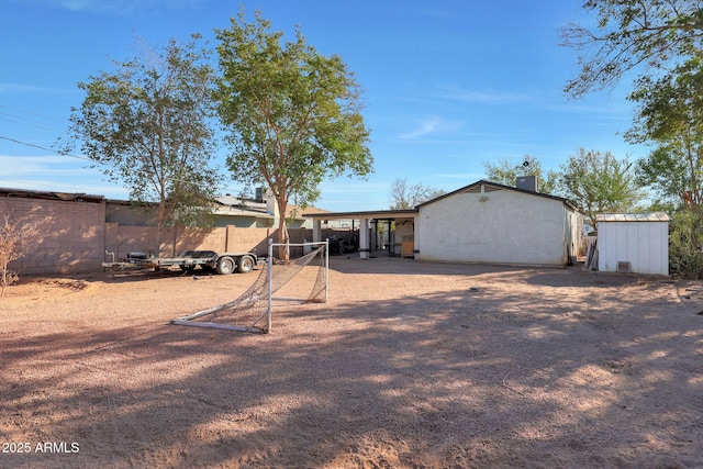 view of back of property