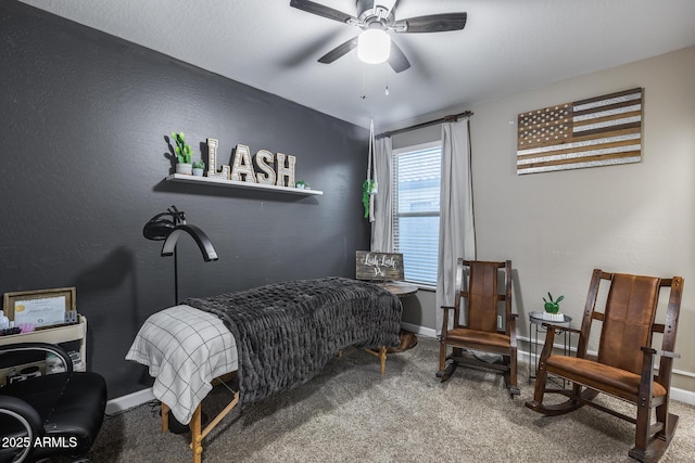13657 W Paso Trl, Peoria, AZ 85383 - carpeted bedroom with baseboards and a ceiling fan