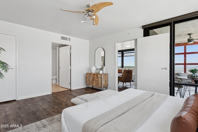 4808 N 24th St Unit 1228, Phoenix, AZ 85016 - bedroom featuring wood finished floors and ensuite bath