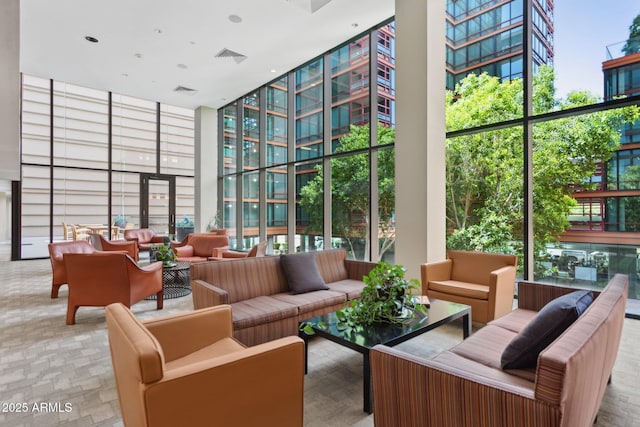 4808 N 24th St Unit 1228, Phoenix, AZ 85016 - lobby featuring floor to ceiling windows and a high ceiling