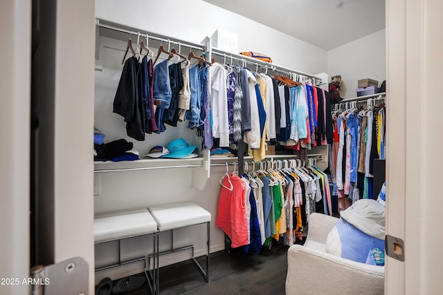 3828 E Liberty Ln, Gilbert, AZ 85296 - walk in closet with wood finished floors