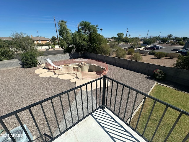 view of patio featuring central AC unit