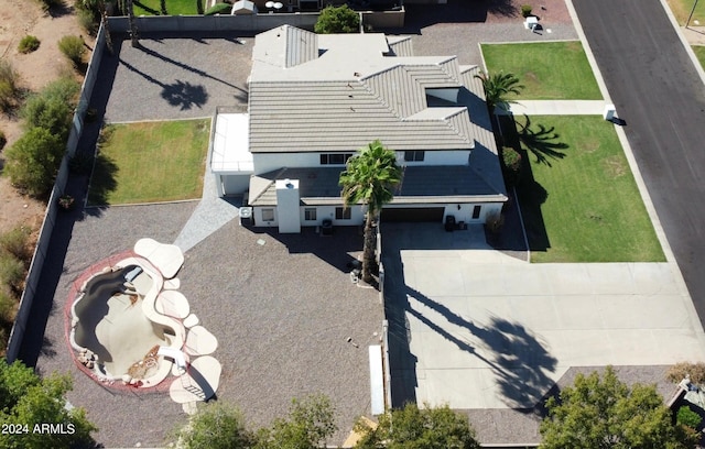 birds eye view of property