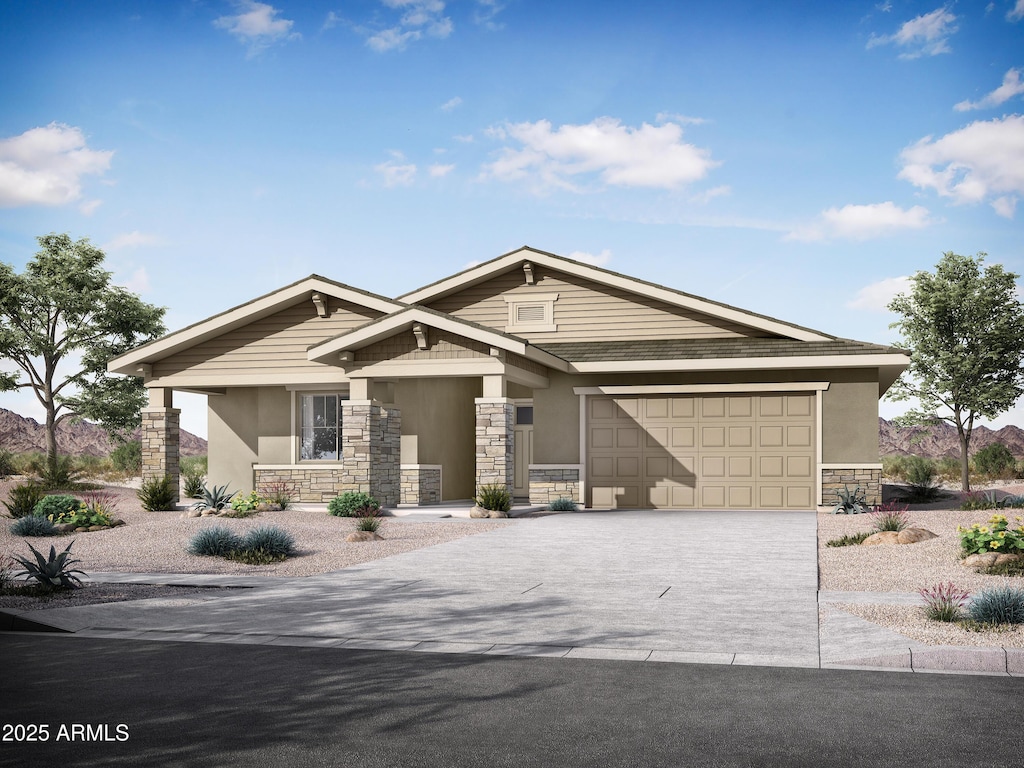 view of front of house featuring a garage