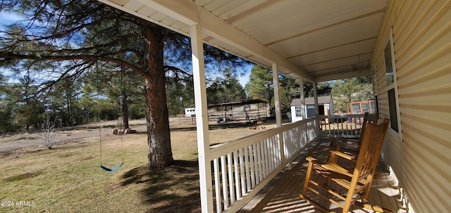 view of deck