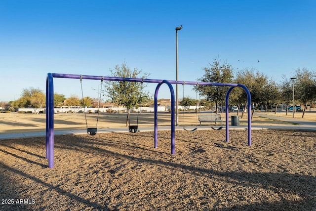 view of jungle gym