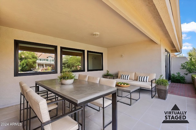 view of patio / terrace with an outdoor hangout area