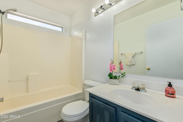 6537 W Riva Rd, Phoenix, AZ 85043 - full bathroom featuring vanity, tub / shower combination, and toilet
