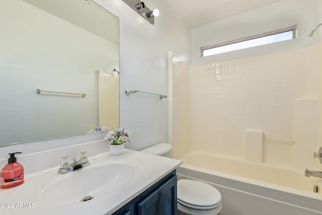 6537 W Riva Rd, Phoenix, AZ 85043 - full bathroom featuring bathtub / shower combination, vanity, and toilet