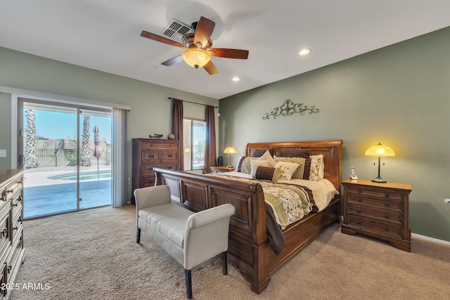 209 N 237th Ave, Buckeye, AZ 85396 - bedroom with carpet flooring, access to outside, multiple windows, and recessed lighting